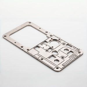 Custom CNC machined aluminum alloy precision component with complex milled features