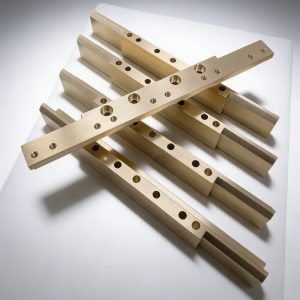 Custom precision CNC machined brass components for precision instruments