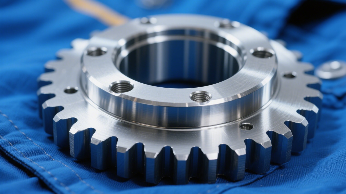 CNC machining process in factory