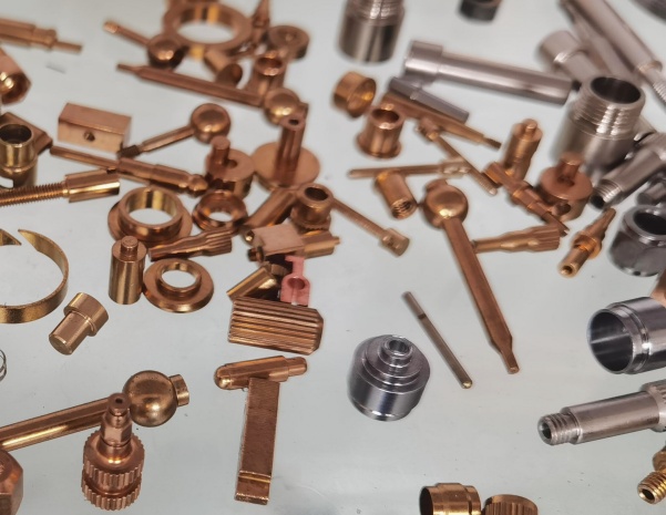 Copper CNC machining detail