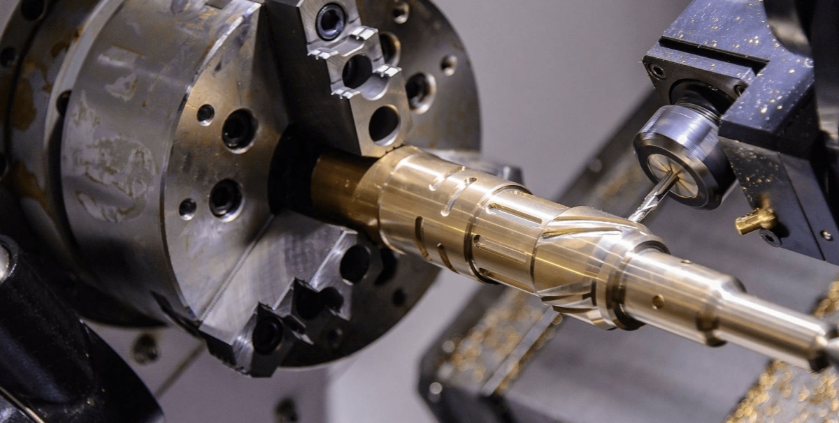 Bronze CNC machined parts and bronze material application display