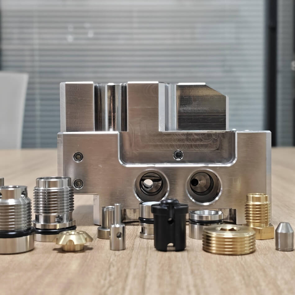 Precision CNC milled metal component