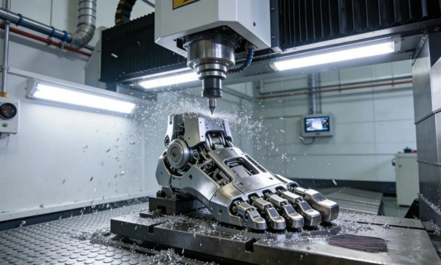 CNC precision machining for robot components