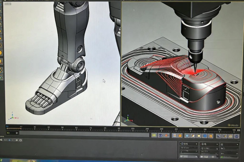 CNC machining quality inspection for robot parts