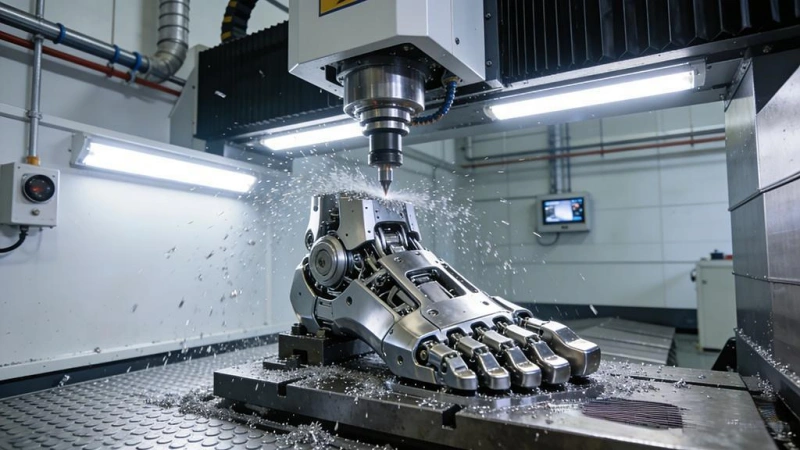 CNC precision machining for robot components