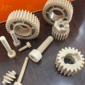 Custom CNC Machined PEEK Gears and Socket Head Screws