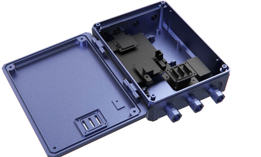 CNC machined aluminum enclosure with premium appearance