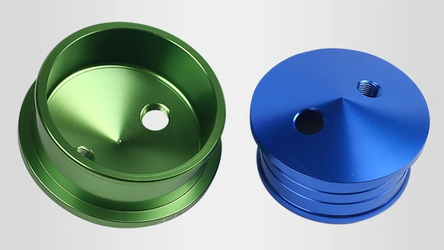 Anodized CNC aluminum part