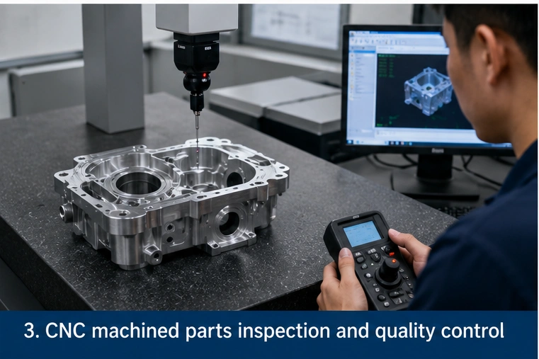 CNC machined parts quality inspection