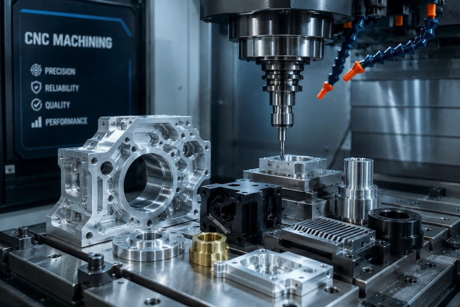 CNC machining services for custom metal and plastic parts