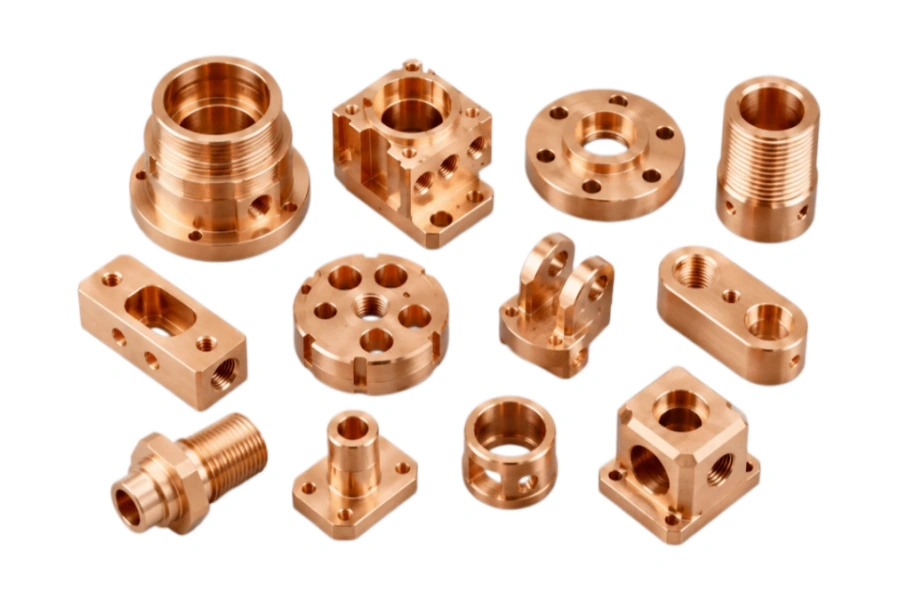 CNC brass and copper precision parts