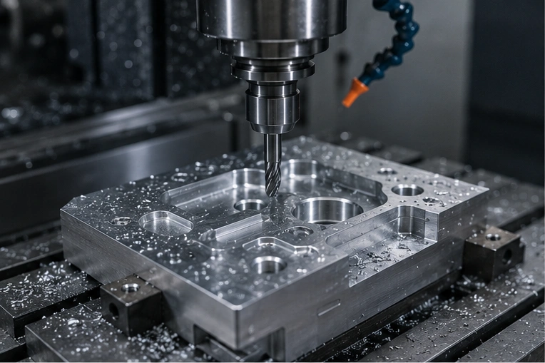 CNC machining aluminum parts in precision manufacturing