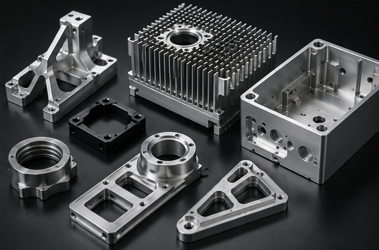 6061 aluminum CNC machined parts with anodized finish