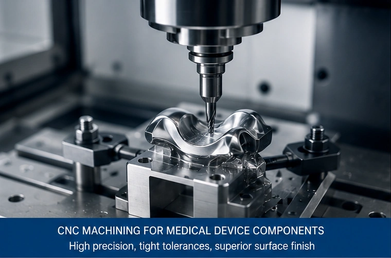 CNC machining for medical device components