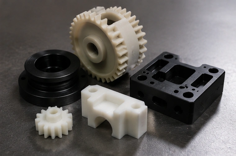 CNC machined POM Delrin plastic parts