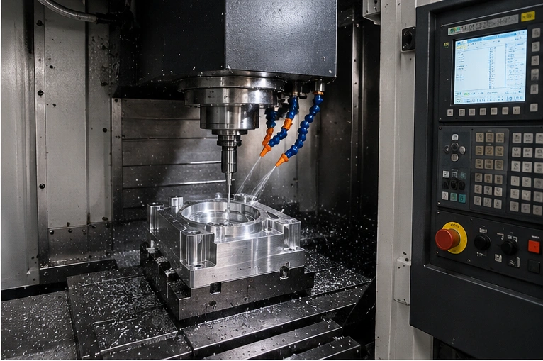 CNC prototype machining and inspection in factory