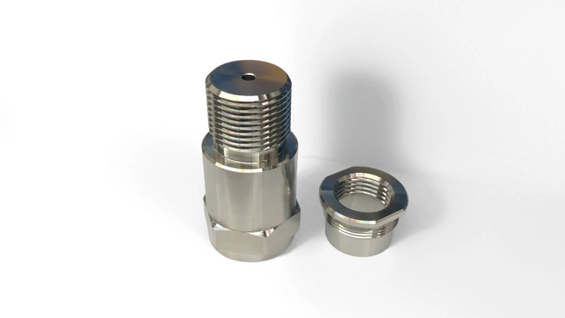 Custom threaded CNC stainless steel parts