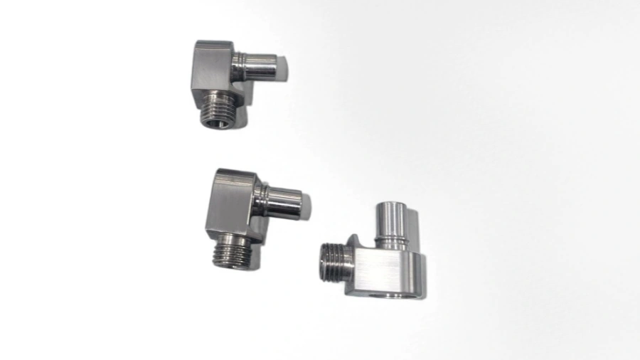 CNC stainless steel liquid cooling connector parts for AI servers