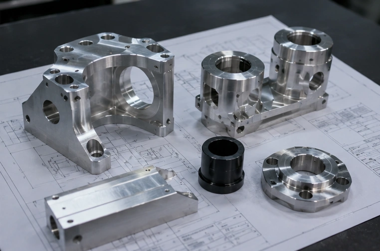 CNC prototype machining setup for small batch production