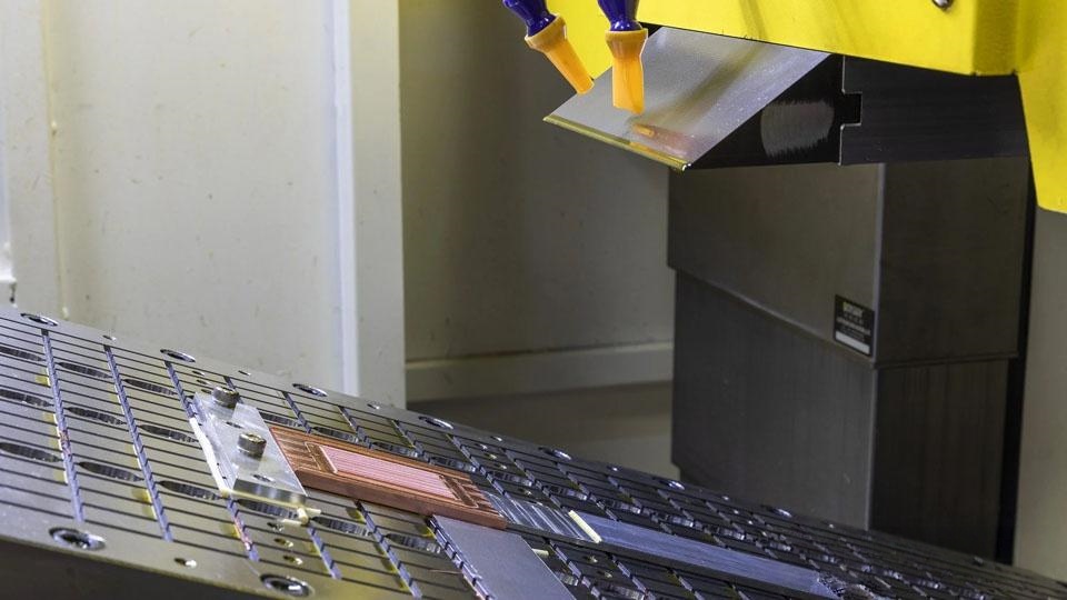 Wire EDM machining for heat sink mold manufacturing
