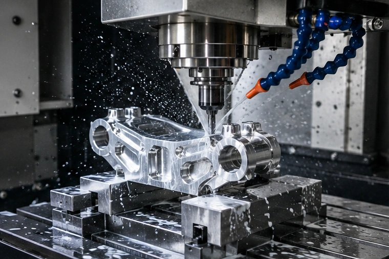 Precision CNC milled aluminum motorcycle components with anodized surface finish