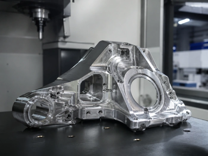 5-axis CNC machined automotive prototype parts with complex surfaces and multi-sided features