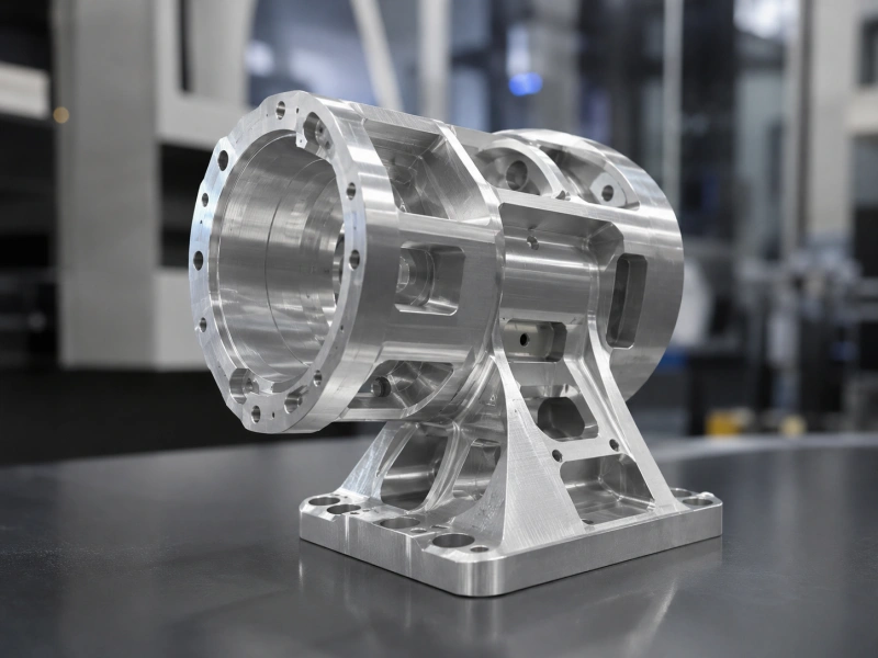 5-axis CNC machined robotics parts including joint housings sensor mounts and complex aluminum components