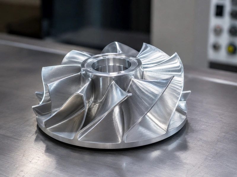 5-axis impeller machining for complex curved blades and precision aluminum parts