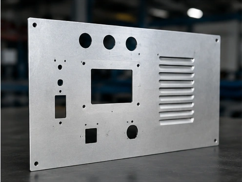 CNC cut equipment panels for industrial machinery