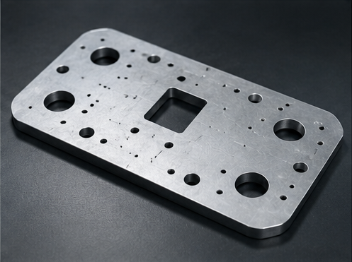 Custom CNC cut mounting plates for mechanical assemblies