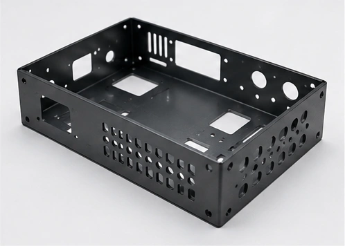 CNC cut sheet metal parts for electronic enclosures