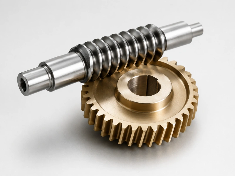 Custom CNC worm gears and worm gear components for compact transmission systems