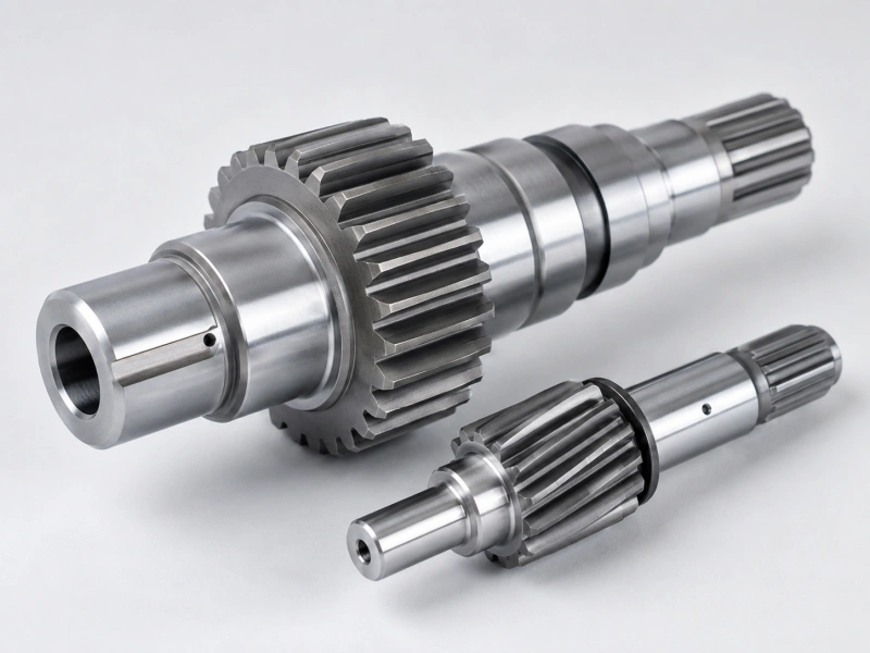 Custom CNC gear shafts and pinion shafts for precision transmission components