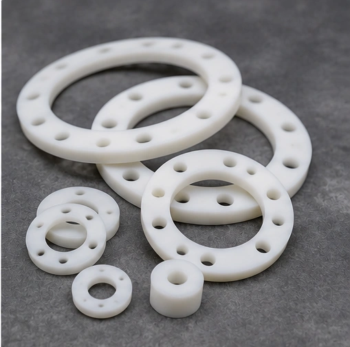 PP gaskets and spacers CNC machined parts