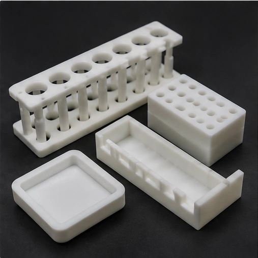 PP laboratory components CNC machining