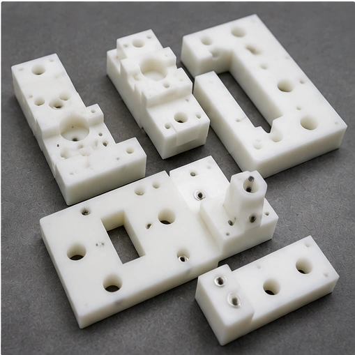 Custom PP plastic fixtures CNC machining