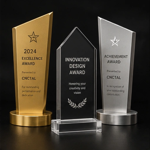 CNC machined awards and trophies