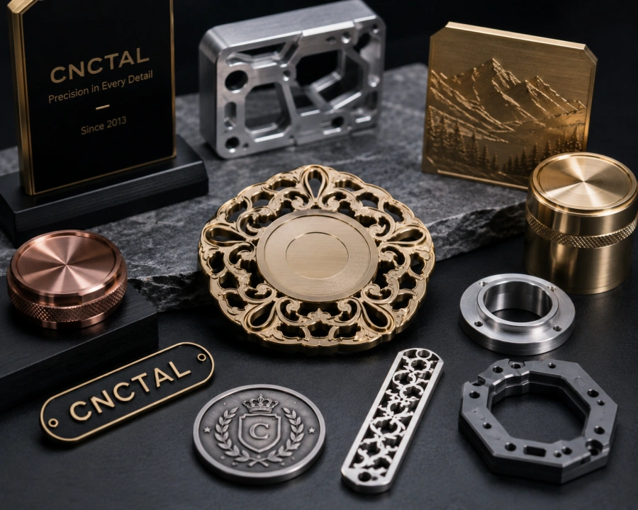Custom CNC machined decorative metal product