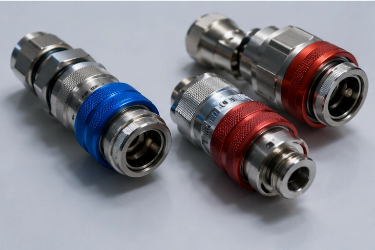 CNC machining AI liquid cooling connector parts