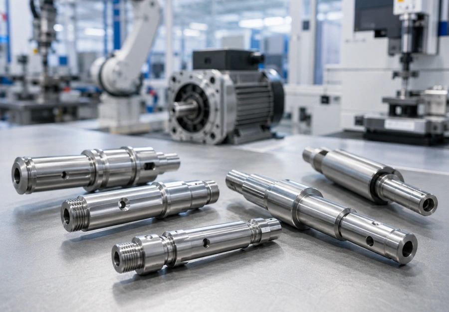 Stainless steel shaft components used in automation motors and industrial equipment