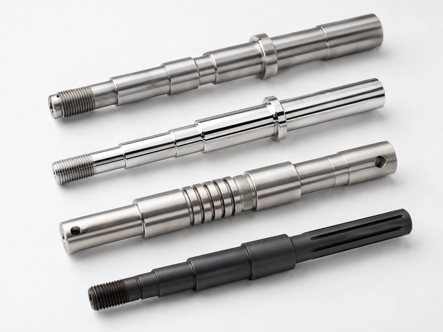Stainless steel shaft surface finishing polishing passivation and as machined finish