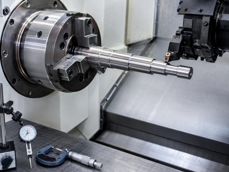 Custom stainless steel shaft CNC turning and secondary machining