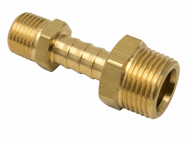 Custom brass hose adapter