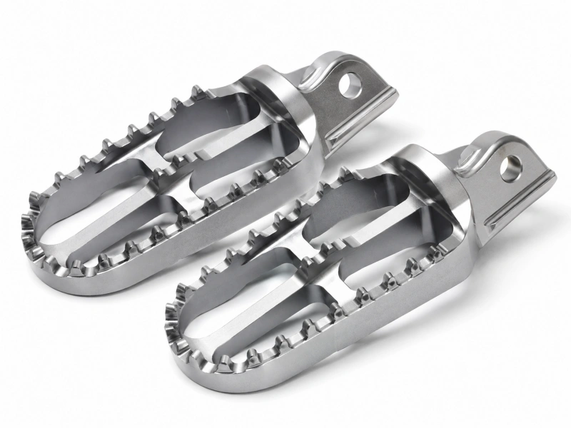 Custom motorcycle foot pegs CNC machining