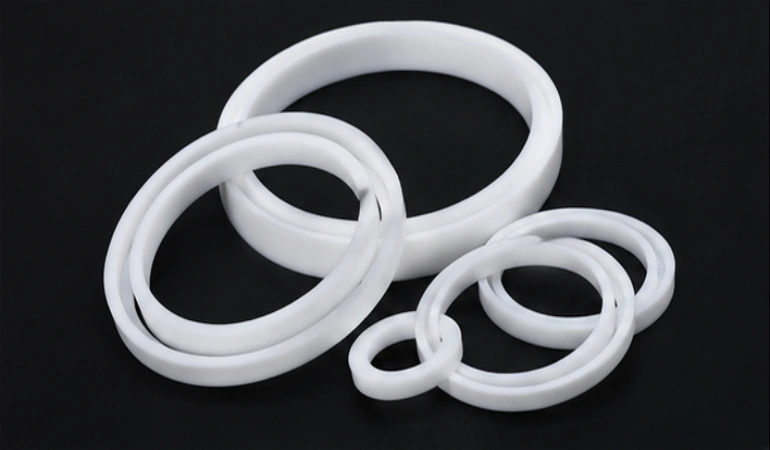 Custom CNC machined PTFE seals
