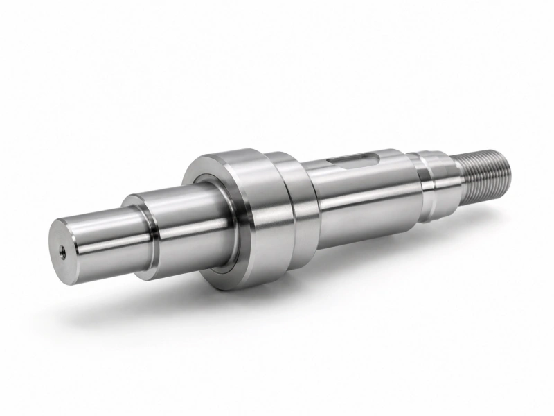 Stainless steel CNC machined shaft precision component