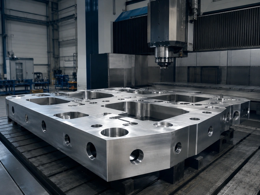Large CNC machining for oversized milled parts