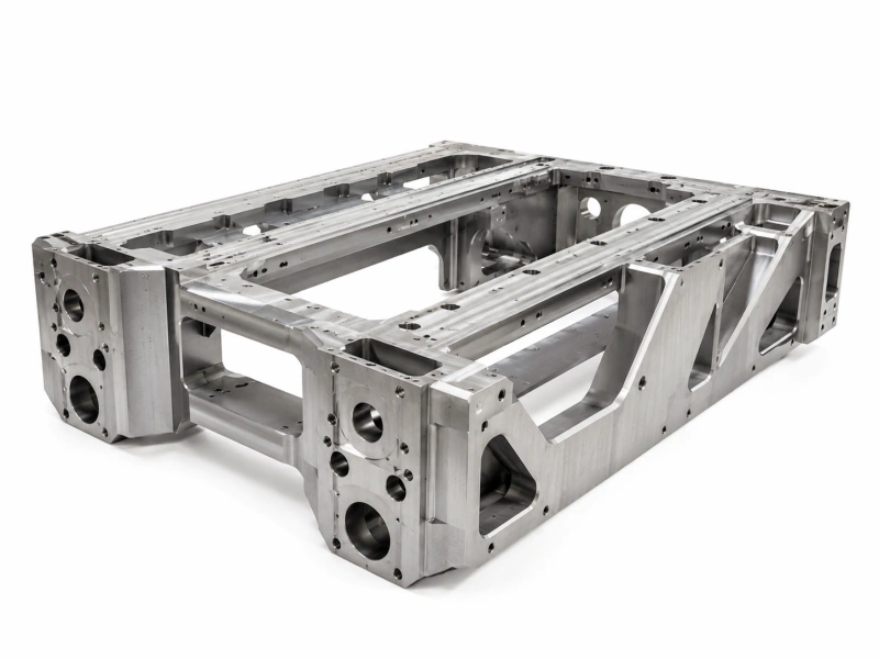 Large CNC machined equipment frame