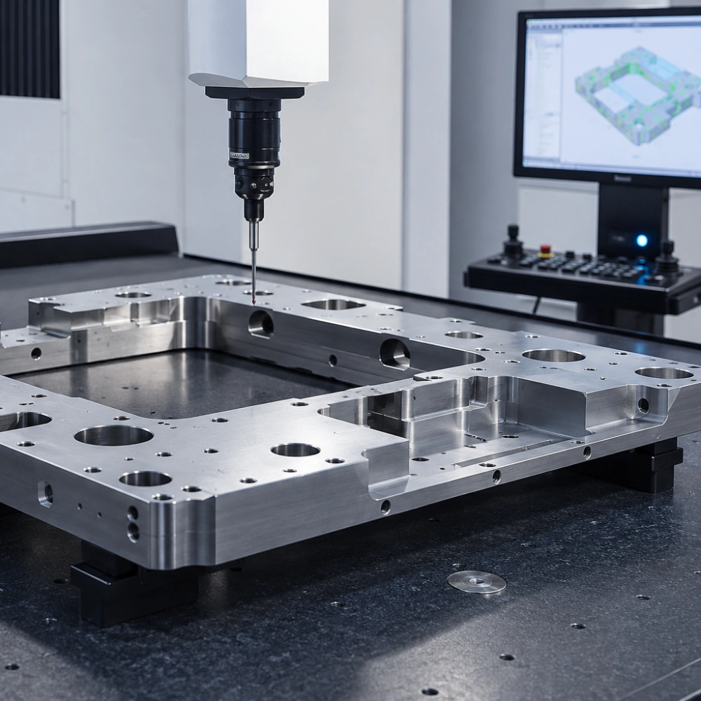 Large CNC machined parts inspection