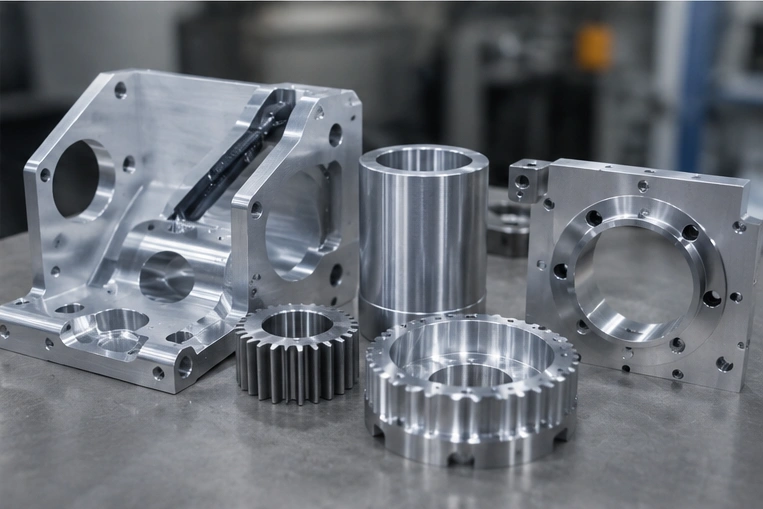 Precision CNC machining factory producing robotics automation parts